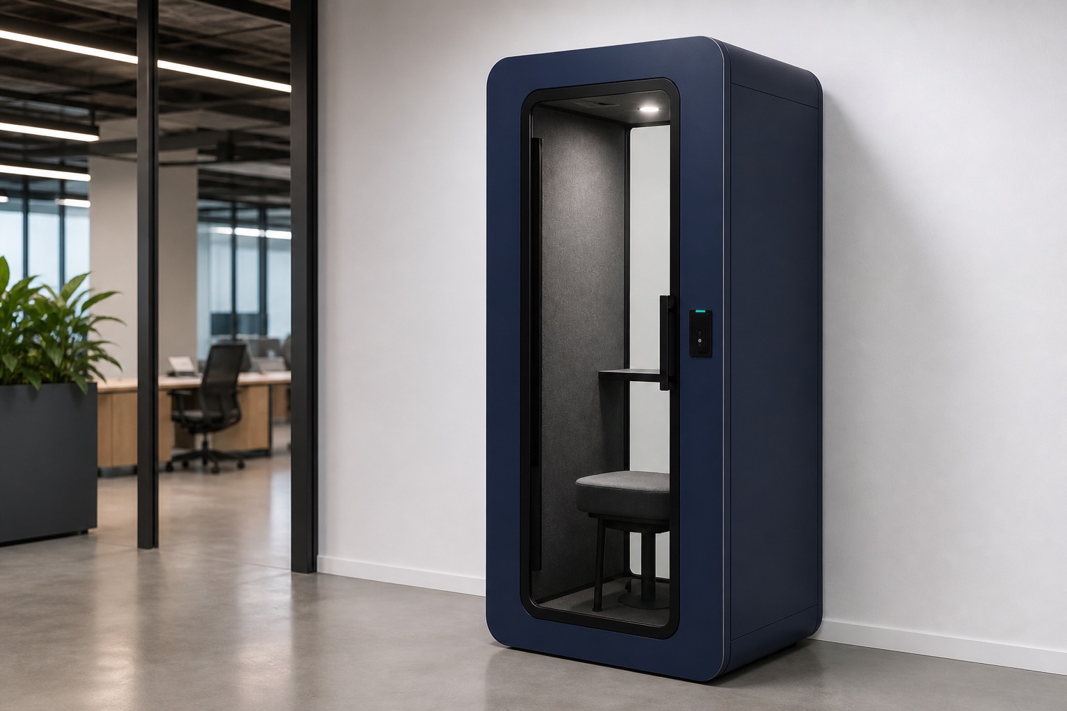 Illustrated visualisation of Focus Pods — not a photograph of a VERO product or installation.