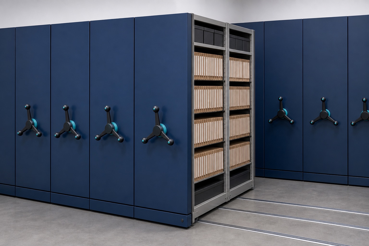 Illustrated visualisation of Mobile Compactors — not a photograph of a VERO product or installation.